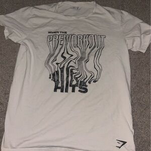 Gymshark White Graphic Tee